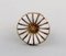 Earrings in Gold-Plated Sterling Silver with White Enamel Daisies by Georg Jensen, Set of 2 3