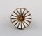 Earrings in Gold-Plated Sterling Silver with White Enamel Daisies by Georg Jensen, Set of 2, Image 3