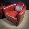 Vintage Red Leather Rocket Chair Armchair by Timothy Oultons 4