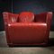 Vintage Red Leather Rocket Chair Armchair by Timothy Oultons 6