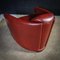 Vintage Red Leather Rocket Chair Armchair by Timothy Oultons 8