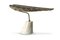 Table Lamp in Hammered Aged Brass with Marble Base 5