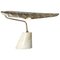 Lámpara de mesa de latón martillado envejecido con base de mármol, Imagen 1