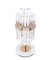 Table Lamp in Brass and Crystal Glass with Marble Base 4