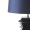 Lámpara de mesa de madera lacada en negro, Imagen 2