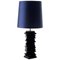 Table Lamp in Black Lacquered Wood, Image 1