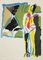 Lithographie, 1070s, Marcola Avenali, Lithographie Abstraite, Composition Abstraite 1