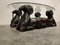 Carved Double Ram Head Coffee Table, 1980s, Image 3