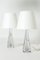 Lampes de Bureau en Verre par Vicke Lindstrand, Set de 2 2