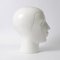 White Glazed Earthenware Head from Royal Delft, 1970s 3