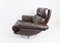 Scandinavian Chesterfield Style Brown Leather Lounge Chair, 1960s 8