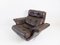 Scandinavian Chesterfield Style Brown Leather Lounge Chair, 1960s, Image 12