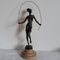 Springendes Mädchen aus Bronze von Milo für JB Deposee, Paris 1