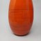 Orangefarbene Itallian Holz Vasen, 1970er, 2er Set 8