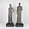 Sculptures en Bronze, Couple Massaï, 20ème Siècle, Set de 2 1