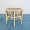 Vintage Austrian Bamboo & Straw Coffee Table, 1980s 1