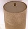 Lampadaire avec Base en Teck et Abat-Jour en Laine Beige, 1970s 5