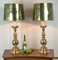 Large Antique Brass Table Lamps, 1950s, Set of 2 7