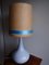 Lámpara de mesa grande de cerámica gris y azul, años 60, Imagen 10