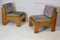 French Velvet Lounge Chairs, 1960s, Set of 2 1