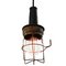 Industrielle Mid-Century Deckenlampe aus Schwarzem Metall 3