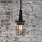 Industrielle Mid-Century Deckenlampe aus Schwarzem Metall 4