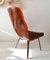 Großer Amerikanischer Sessel aus Schichtholz & Oranger Seide von Plycraft, 1960er 2