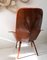 Großer Amerikanischer Sessel aus Schichtholz & Oranger Seide von Plycraft, 1960er 12