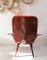 Großer Amerikanischer Sessel aus Schichtholz & Oranger Seide von Plycraft, 1960er 4