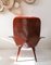 Large American Sculptural Plywood & Orange Silk Lounge Chair from Plycraft, 1960s 4