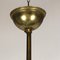 Vintage Italian Brass, Wood & Opaline Chandelier, 1950s, Image 14