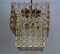 Large Gilded Brass & Crystal Pendant from Palwa, 1960s, Image 3