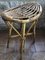 Mid-Century Rattan & Bamboo Stool, 1960s 1