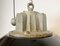 Industrial Black Enamel & Cast Iron Cage Ceiling Lamp, 1950s 6