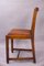 Art Deco English Oak & Leather Dining Chairs, 1930s, Set of 4 4