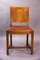 Art Deco English Oak & Leather Dining Chairs, 1930s, Set of 4 3