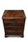 Antique English George III Mahogany Chest with Brass Drop Handles, Fall Front & Under Drawer, 1700s 2
