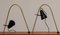 Schwarze Italienische Tischlampen aus Messing in Bogenform von Stilnovo, 1950er, 2er Set 7