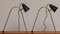 Schwarze Italienische Tischlampen aus Messing in Bogenform von Stilnovo, 1950er, 2er Set 8