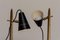 Schwarze Italienische Tischlampen aus Messing in Bogenform von Stilnovo, 1950er, 2er Set 11