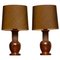 Ceramic and Copper Bitossi Italian Table Lamps for Bergboms, Sweden, 1960s, Set of 2, Image 1