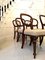 Antique Victorian Mahogany Balloon Back Dining Chairs, Set of 6 3