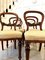 Antique Victorian Mahogany Balloon Back Dining Chairs, Set of 6 4