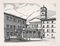 Gravure à l'Eau-Forte de Giuseppe Malandrino, L'église de S. Maria In Trastevere, 1970s 1