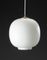 Opaline Glass Pendant Lamp by Vilhelm Lauritzen for Louis Lauritzen, 1945 1