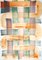 Natalia Roman, Green and Orange Cross Pattern, Acrylic on Paper, 2020 1