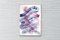 Natalia Roman, Minimalist Blue and Purple Brushstrokes, Acrylic on Paper, 2021 7