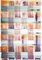 Natalia Roman, Abstract Painting of Colorful Grid Pattern In Warm Tones, 2021 1