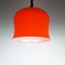 Lampada a sospensione vintage in vetro rosso, Italia, anni '60, Immagine 6