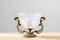 Vase en Milieu de Table en Laiton et en Cristal, 1950s 1